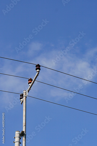 Wallpaper Mural electric pole with wires Torontodigital.ca
