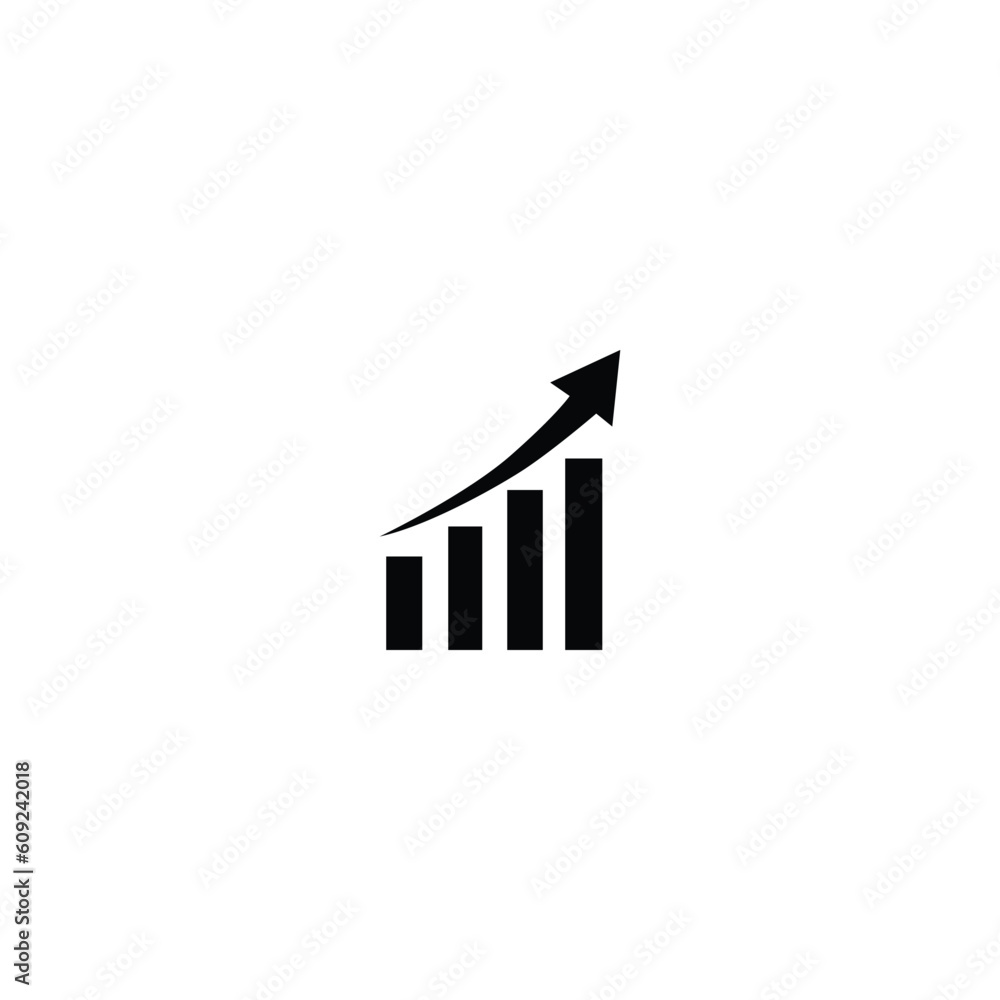 Growing vector graphic icon Growing vector graphic icon