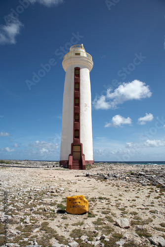 willemstoren lighthouse on the southern tip this was bonaires first lighthouse built in 1837 and is now automated Bonaire caribbean windward islands lesser antillies west indies photo