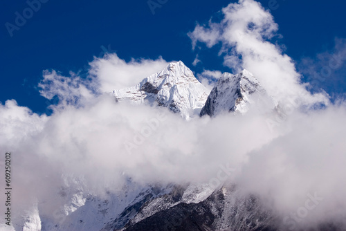 Looking towards Amphu Gyabjen and Ama Dablam from above Dingboche © Designpics