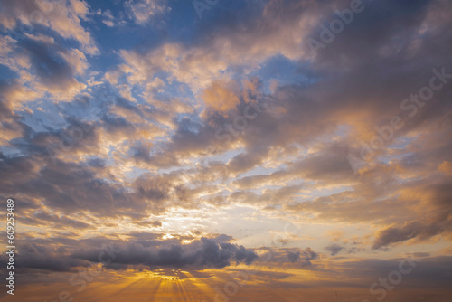 sunset in the clouds