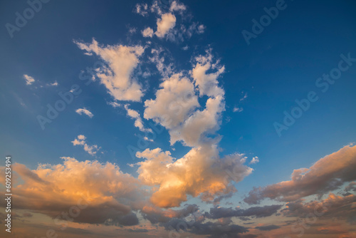 sunset with clouds
