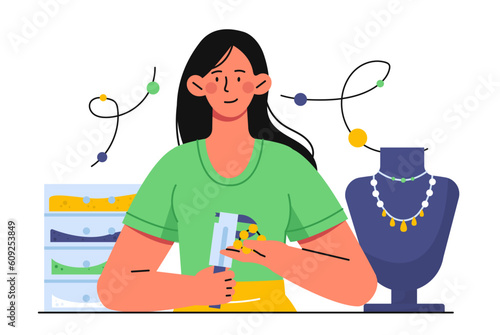 Woman with jewelry