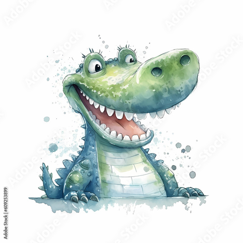 Crocodille Watercolor