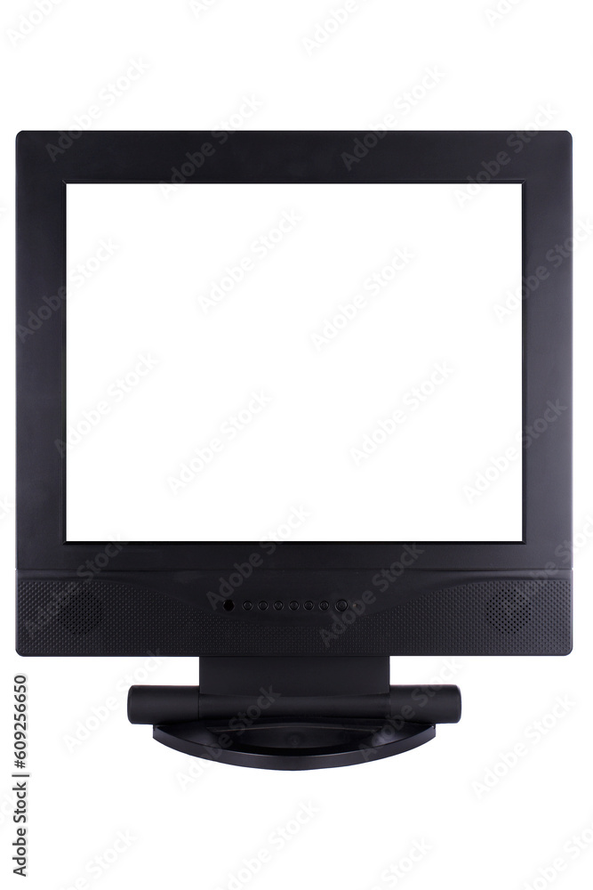 A flat panel lcd computer monitor isolated on white background A flat panel lcd computer monitor isolated on white background