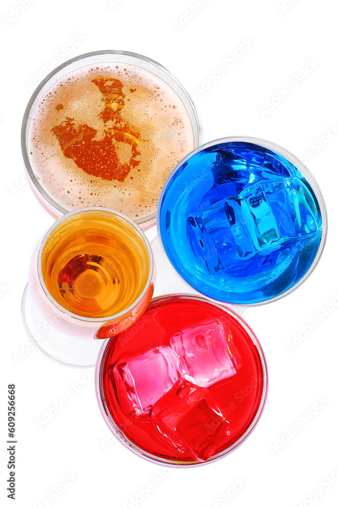 Drinks selection from above Drinks selection from above