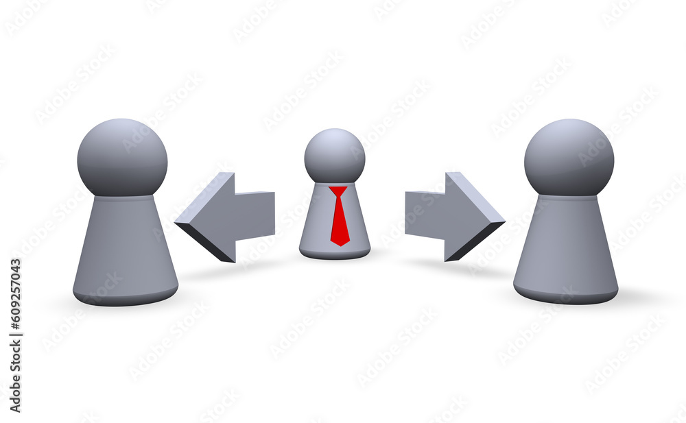 play figures and pointers - business scene play figures and pointers - business scene