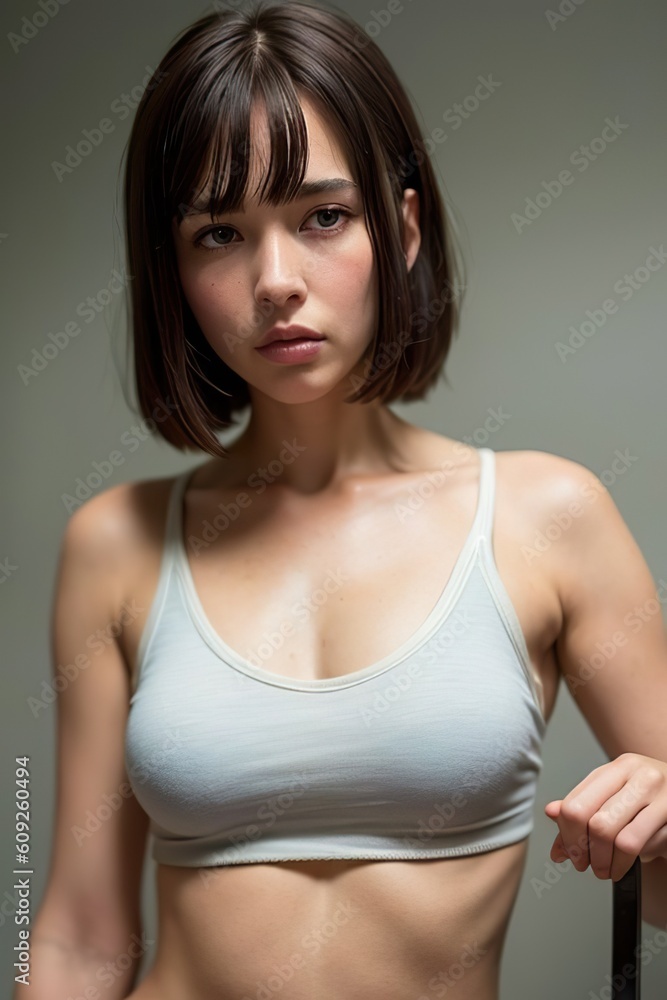 Fototapeta premium portrait of a woman Generative AI