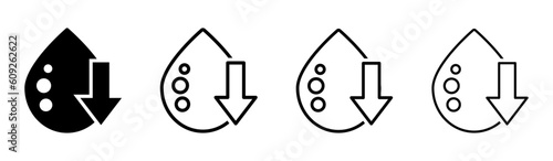 Low cholesterol vector icons