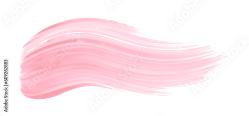 Shiny pink brush watercolor painting isolated on transparent background. watercolor png