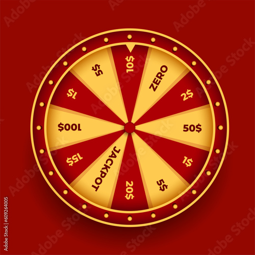 golden fortune wheel gambling background circle of luck