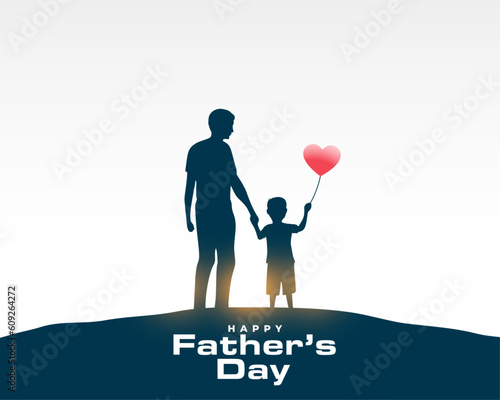 happy father's day event card greet dad with love