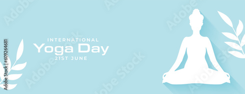 nice international yoga day banner for inner peace