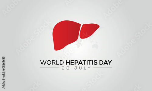 hepatitis day logo, hepatitis awareness campaign banner background, world hepatitis awareness day