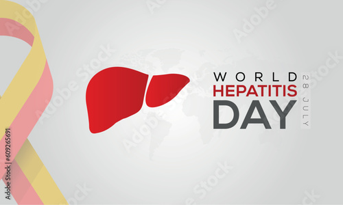 hepatitis awareness campaign, world hepatitis day logo, world hepatitis day background illustration
