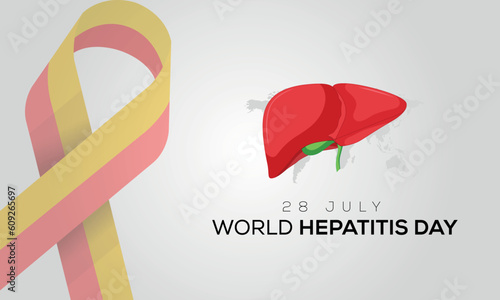 world hepatitis day 28 july, world hepatitis day celebrated, hepatitis campaign banner background