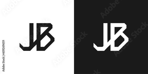 illustration vector graphic of letter JB photo