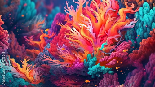 サンゴ礁,Generative AI AI画像