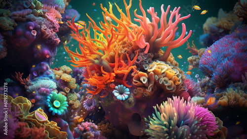 サンゴ礁,Generative AI AI画像 © beeboys