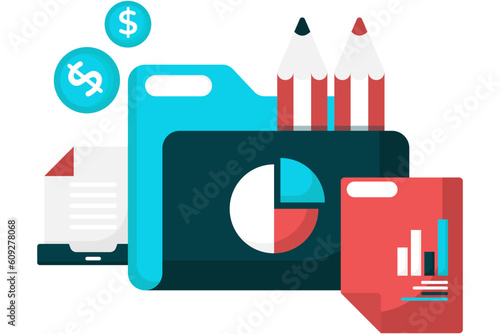 folder for storing business analysis and presentations