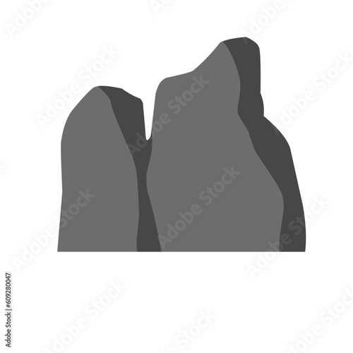 Rock Formation Hand Drawn