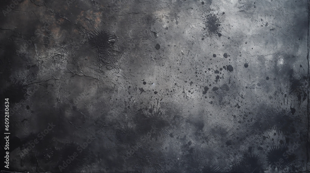 Black grunge background. Generative AI.
