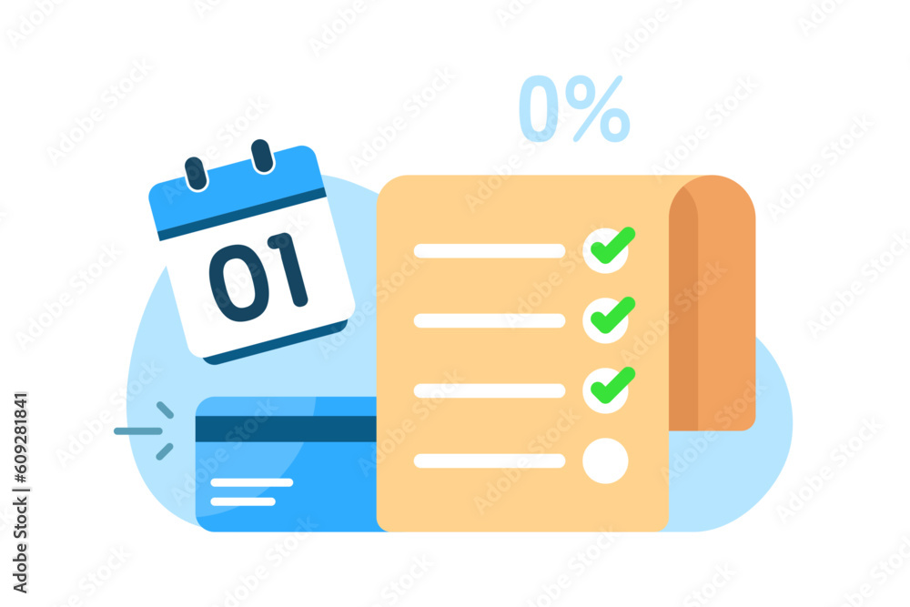 installment payment plan concept illustration flat design vector eps10. graphic element for landing page ui, icon, infographic installment payment plan concept illustration flat design vector eps10. graphic element for landing page ui, icon, infographic