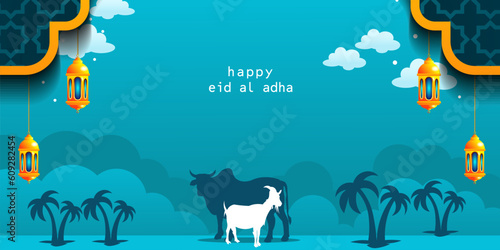 Free vector background for eid al-adha celebration