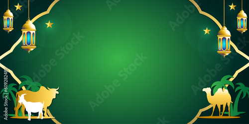 Free vector background for eid al-adha celebration