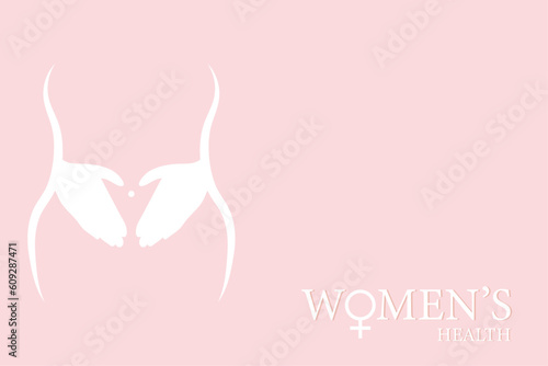 women's health. The importance of physical and mental health. Female body, body, care, love