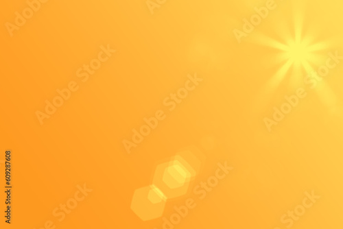 sun flare hot orange background