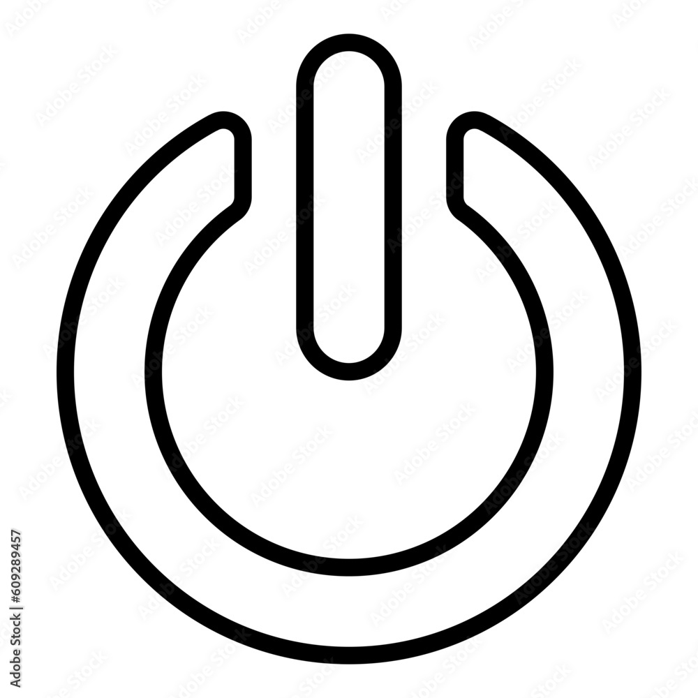 On Off icon with transparent background On Off icon with transparent background