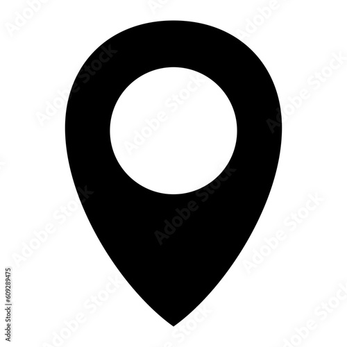 Location icon with transparent background