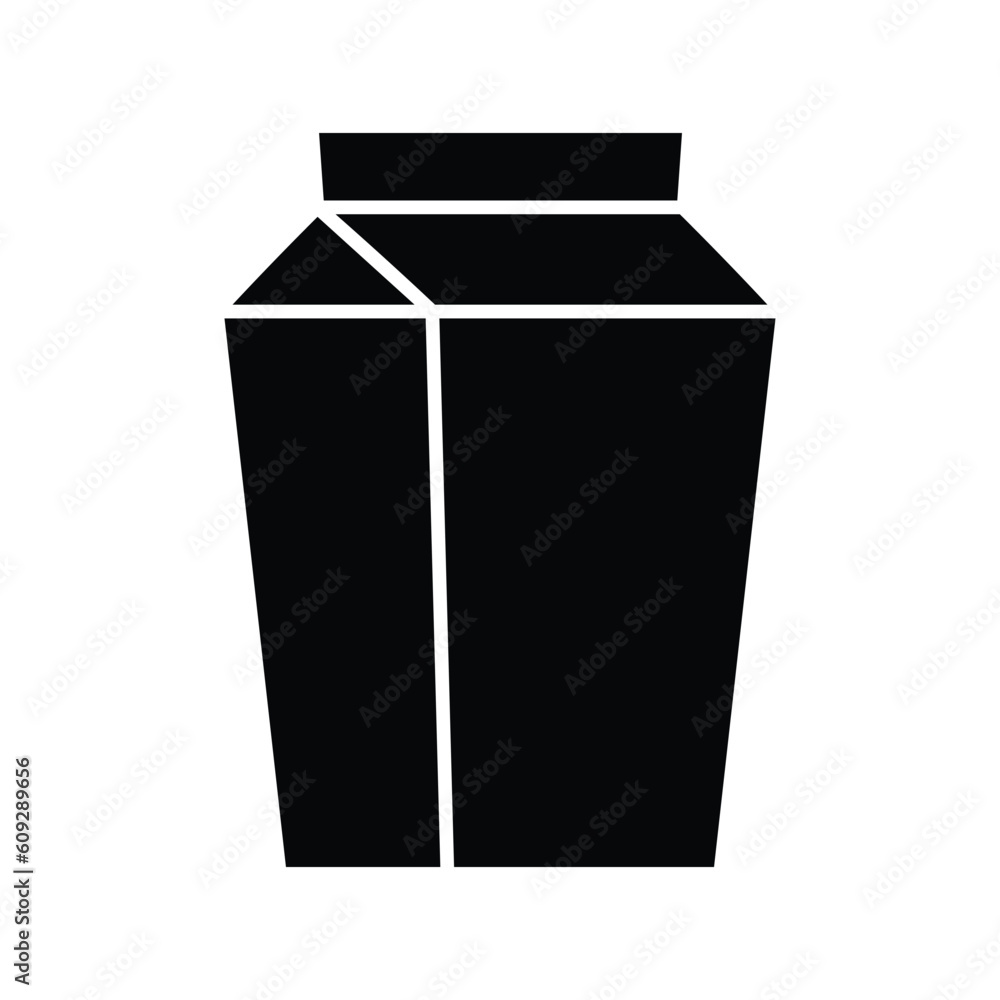 Milk box icon design template isolated illustration Milk box icon design template isolated illustration