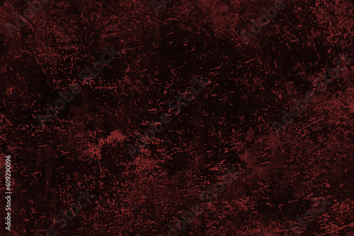 Dark red grunge background with scratches and cracks. Texture, wall, concrete texture background with space