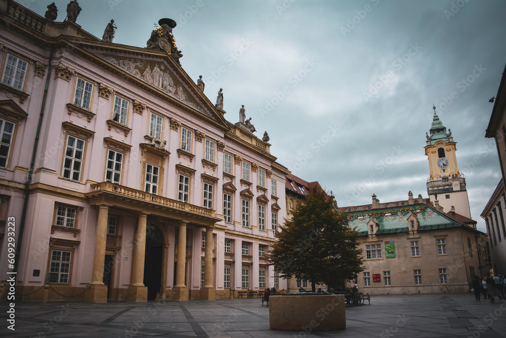 The Primate's Palace and the Old Town Hall in Bratislava, Slovakia