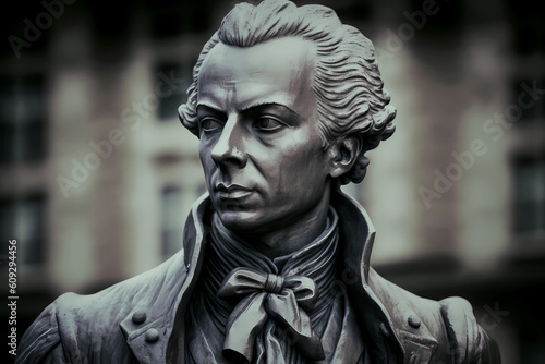 Immanuel Kant, german philosopher, influential thinker. Generative AI.
