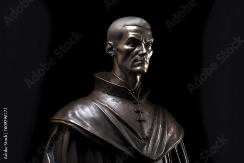 Niccolò Machiavelli, italian author, diplomat, thinker, philosopher. Generative AI.
