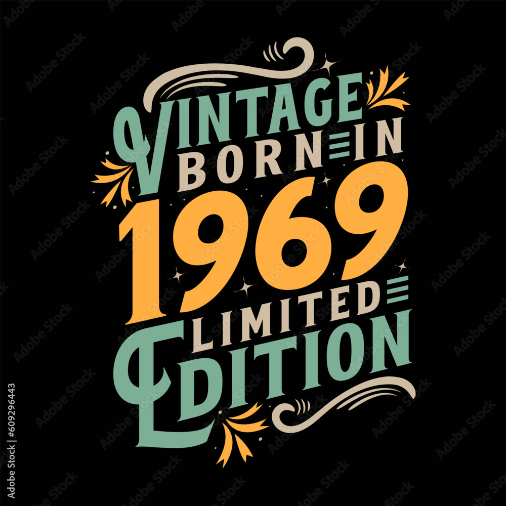  Vintage Born in 1969, Born in Vintage 1969 Birthday Celebration