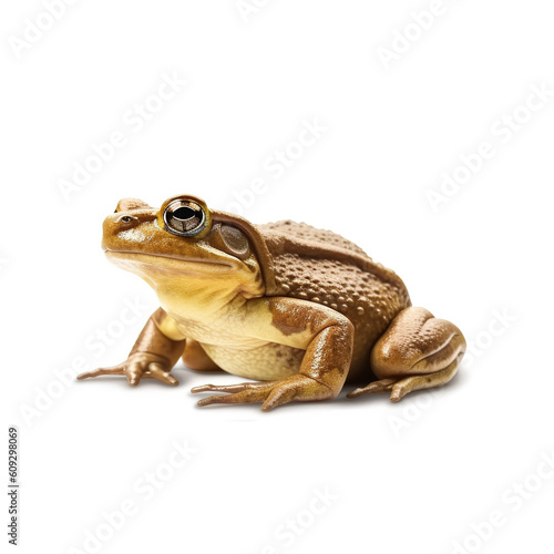 Frog on white background. Generative AI