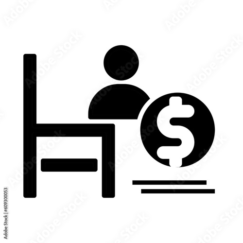 Solid Pension design vector icon design vector line icon svg
