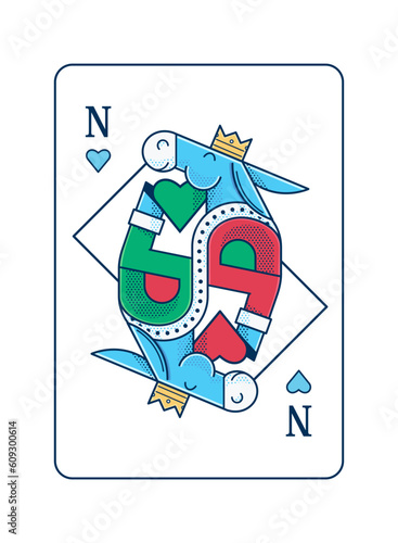 poker card with donkey Italy Naples