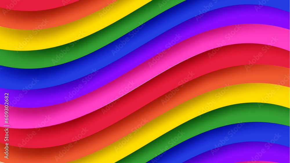 Obraz premium Colorful rainbow color background. Vector.