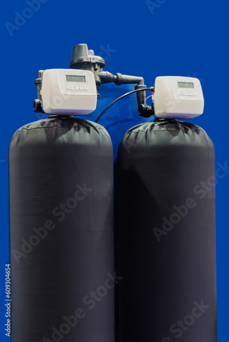 Konstfotografi Water softening system from two cylinders