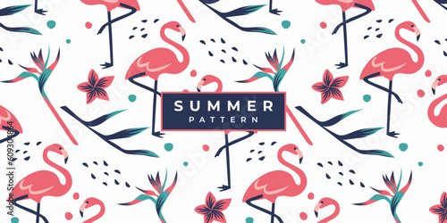 Exotic Tropical Summer Pattern Design