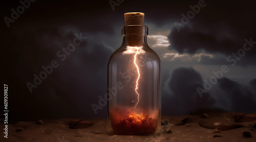 Catching Lightning in a Bottle Generative AI photo