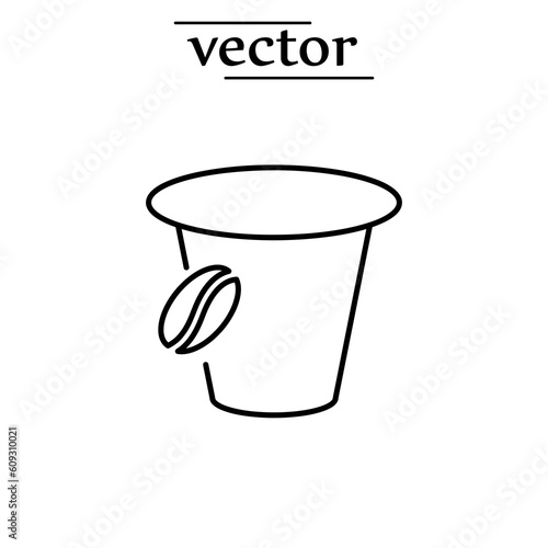 coffee capsule icon - vector illustration on white background..eps
