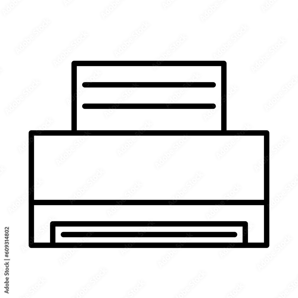 Printer design vector icon design vector line icon svg Printer design vector icon design vector line icon svg
