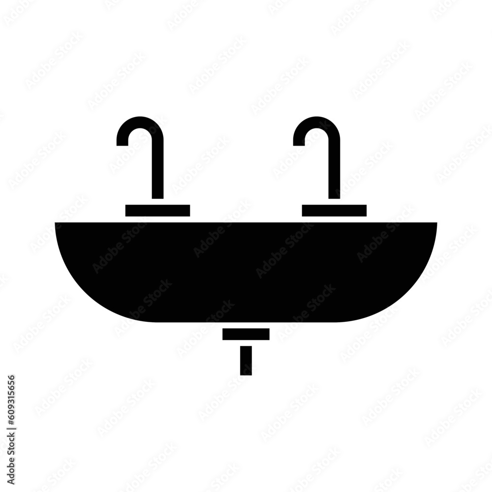 Solid Sink design vector icon design vector line icon svg Solid Sink design vector icon design vector line icon svg