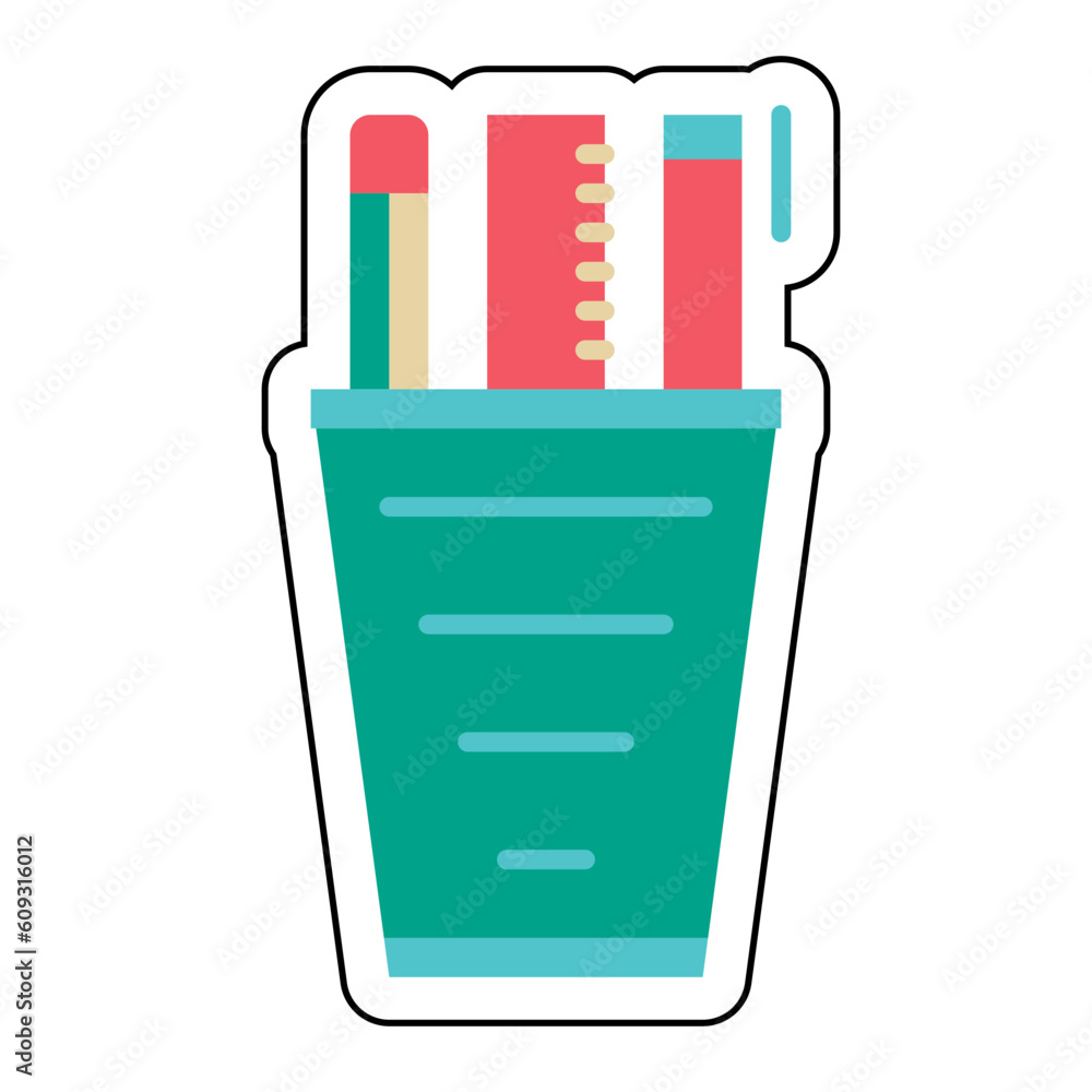 Sticker Office stationery design vector icon design vector line icon svg Sticker Office stationery design vector icon design vector line icon svg